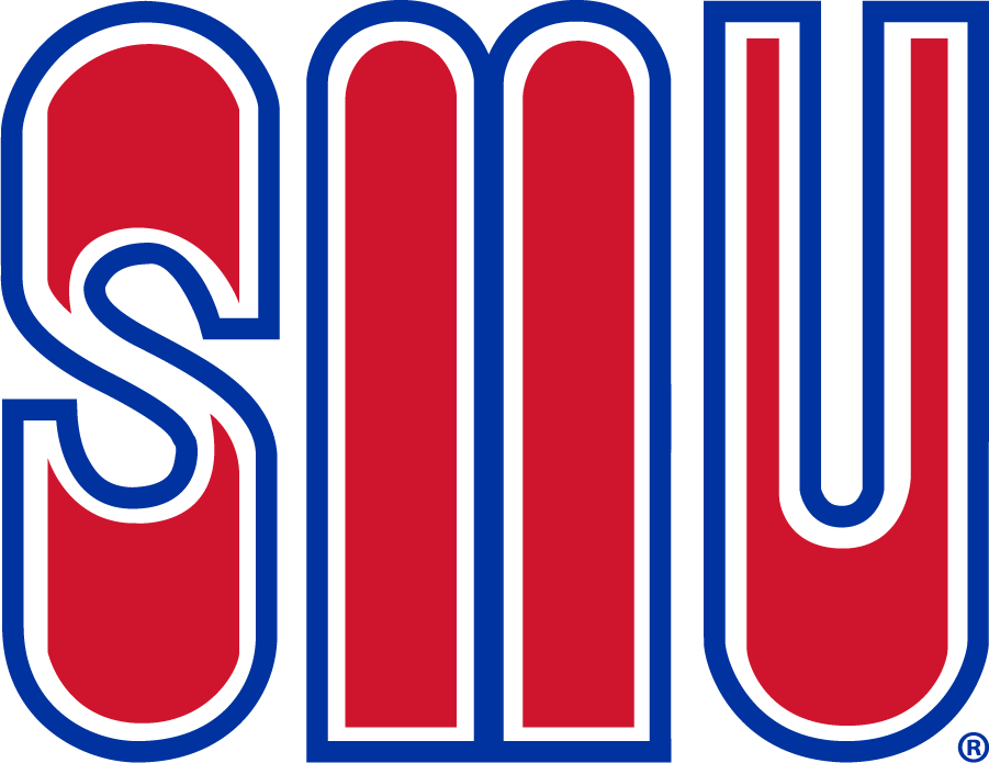 Southern Methodist Mustangs 1973-1974 wordmark logo diy DTF decal sticker